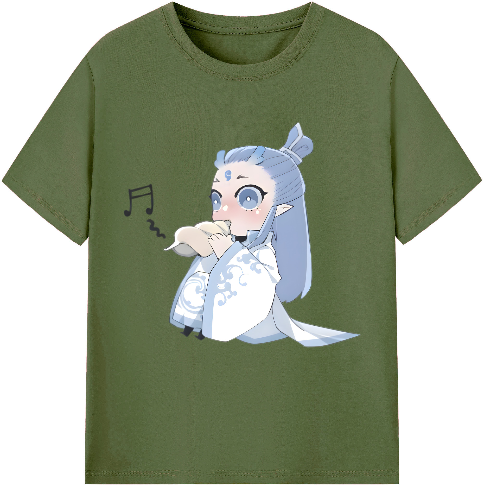 （画像用） Ne Zha 2 ナタ 魔童の大暴れ 綿100％半袖Tシャツ（フロントプリント）